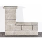 Leier Modern kerítéskő normál 40x20x20 cm natúr agyagszürke