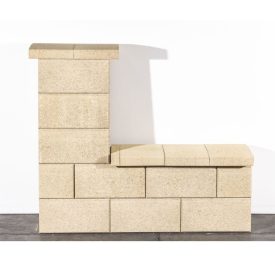 Leier Modern kerítéskő normál 40x20x20 cm natúr beige